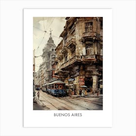 Buenos Aires Argentina 5 Travel Poster Art Print