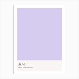 Lilac Colour Block Poster Art Print