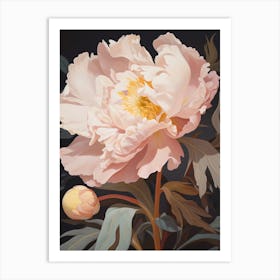 Peony 1 Flower Painting Art Print