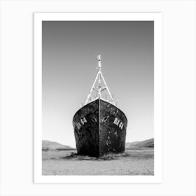 Old Boat In Iceland Art Print