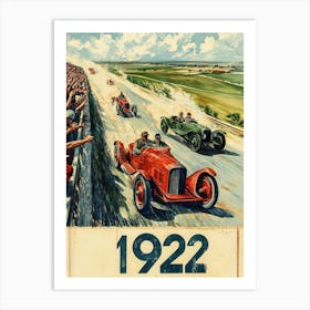 Aihrgdesign A Vintage Sports Poster For A 1922 Automobile Ral E182a2e3 Deb6 4f4a 8400 2aec5e6aa632 2 Art Print