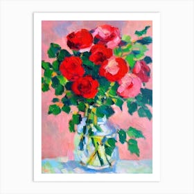 Rose 2  Matisse Style Flower Art Print