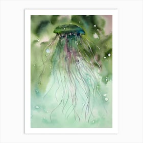 Jellyfish Storybook Watercolour Art Print