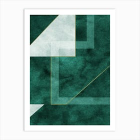 Abstract Geometric Background Art Print