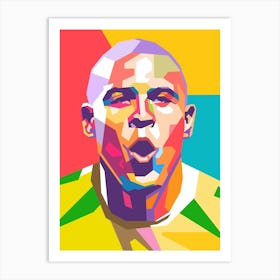 Ronaldo Nazario Brazil wpap art Art Print