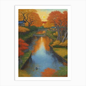 Autumn In Kyoto Art Print