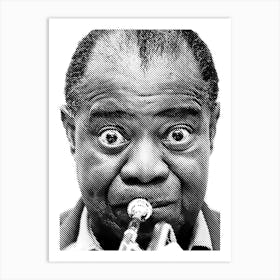 Louis Armstrong Line Art Illustration Art Print