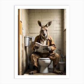 Kangaroo loo Art Print