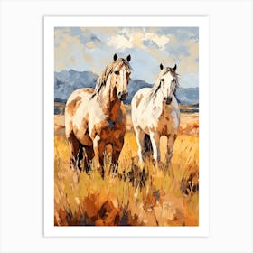 Horses Painting In Andes, Chile 4 Art Print