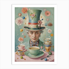 Mad Hatter's Tea Party no1 Art Print