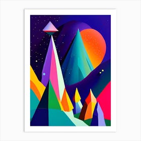 Dwarf Galaxy Abstract Modern Pop Space Art Print