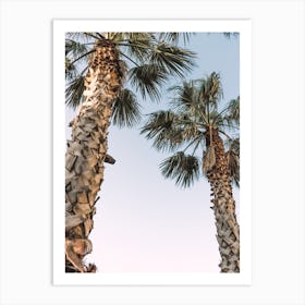 Pastel Palm Trees Art Print