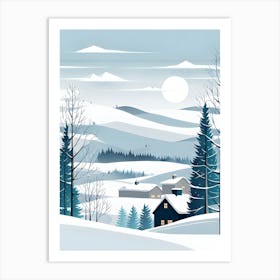 Christmas snow 10 vector art Art Print