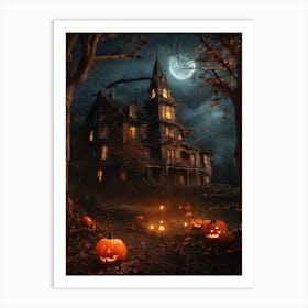 Haunted House Art Print