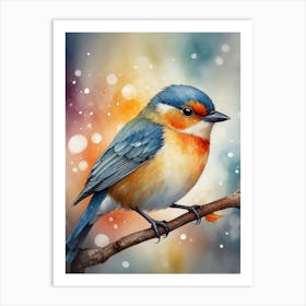 Bird On A Branch 3 Art Print