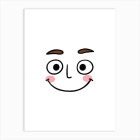 Happy Face Art Print