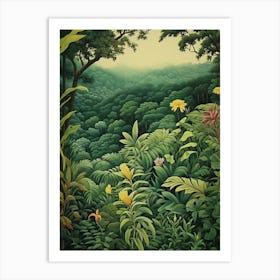 Foliage Fresco Art Print