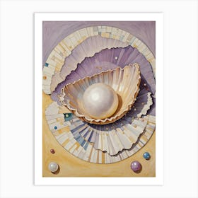 Abstract Pearl no1 Art Print