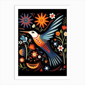 Folk Bird Illustration Common Tern Art Print