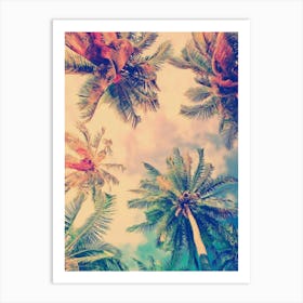 Tropical Palm Trees Art Print