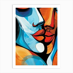 Kissing Couple 10 Art Print