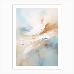 Winter Pastel Abstract Painting 5 Art Print