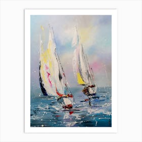 Yacht Racing Art Print