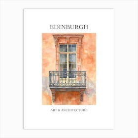 Edinburgh Travel And Architecture Poster 4 Art Print