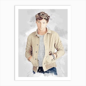 Louis Tomlinson Watercolor Art Print