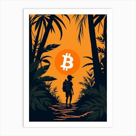 Bitcoin In The Jungle 3 Art Print