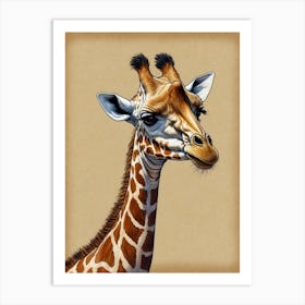 Giraffe 12 Art Print