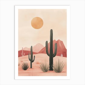 Desert Cactus Art Print