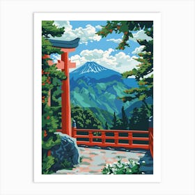 Nikko Japan 4 Colourful Illustration Art Print