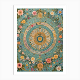 Floral Magic Spell Art Print