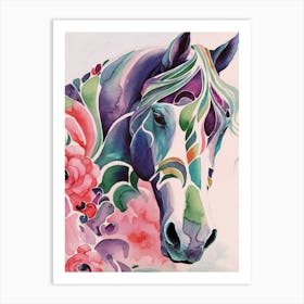 Horse Painting Art Print