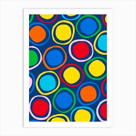 Colorful Circles 4 Art Print