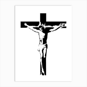 Jesus On The Cross Art Print