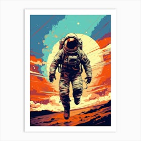 Astronaut In Space 1 Art Print