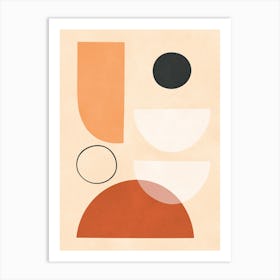 Geometric circle art 6 Art Print