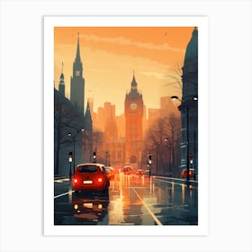 City Of London | Retrofuturism Ben 1 Art Print