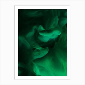 Close Up Of Green Liquid Art Print