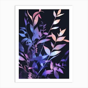 Abstract Leaves Art Print