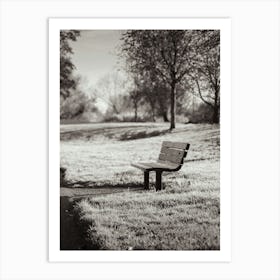 Relaxing Park Bench Art Print