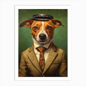 Gangster Dog Jack Russell Terrier Art Print