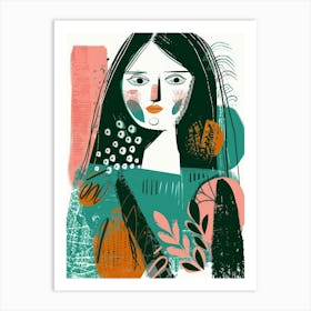 Portrait Of A Woman 313 Art Print