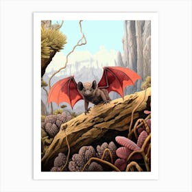 Kuhls Pipistrelle Bat Vintage Illustration 3 Art Print