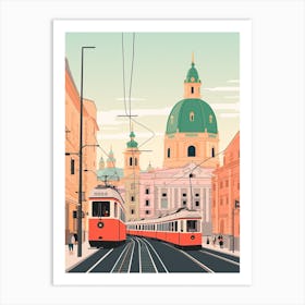 Austria 5 Travel Illustration Art Print