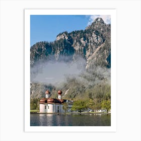 Church Of St Bartholomä At Königssee In Bavaria Art Print