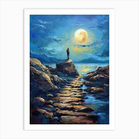 Steps Around The Moon 2 Art Print