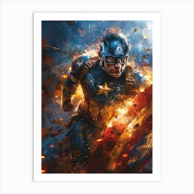 Captain America 56 Art Print